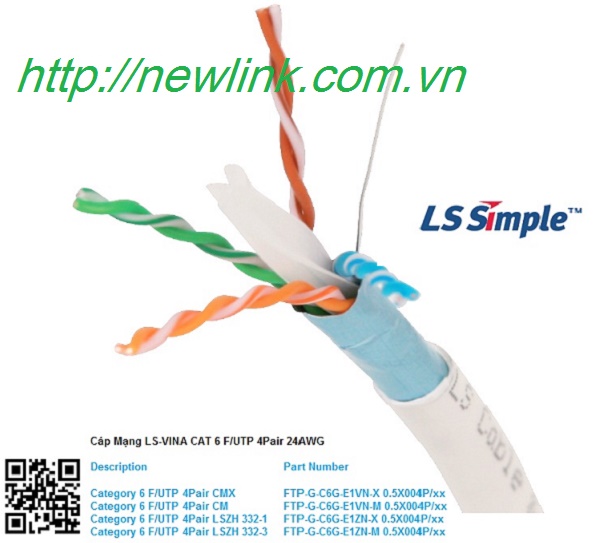 Cáp mạng LS Cat6 FTP cao cấp